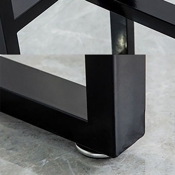 Nordic Rectangle Bar Table 42-inch Height Iron Pedestal Bistro Table