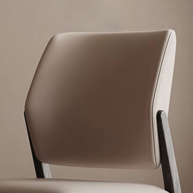 Open Back Dining Side Chair Industrial Solid Wood Dining Chair