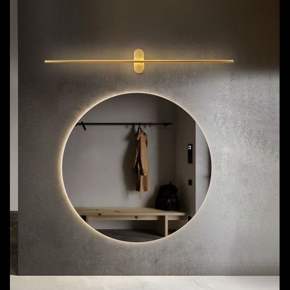 Rotatable Linear Wall Sconce Nordic Style Copper Sconce Wall Light