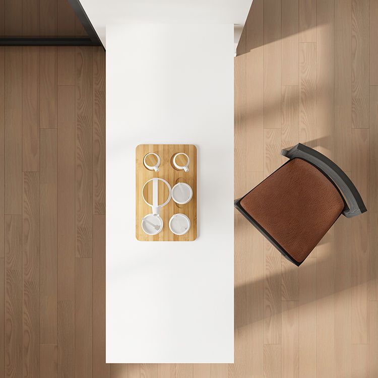 Modern White Sintered Stone Dining Bar Table for Kitchen Dining Room