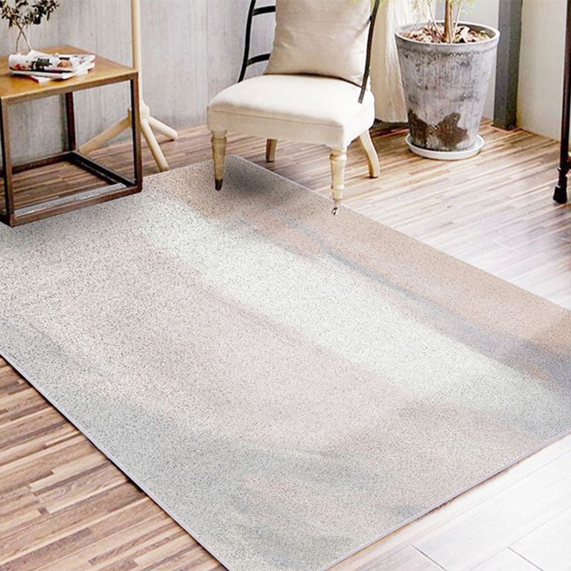 Alfombra ombre única alfombra casual gris y amarilla sintética alfombra del área de respaldo antideslizante lavable para sala de estar