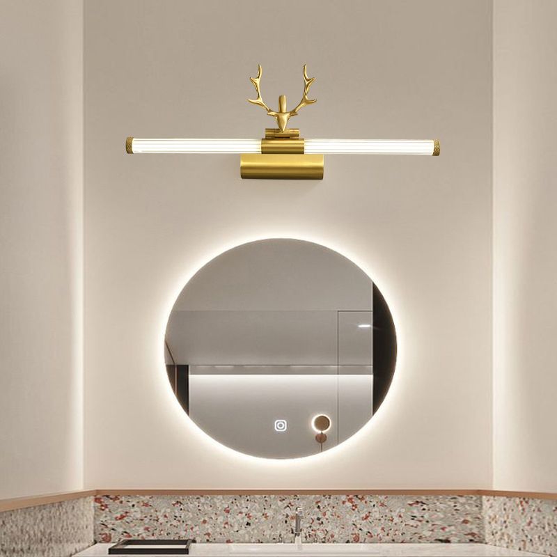 Luci di sconde di vanità moderne rame a parete a 1 luci per il bagno