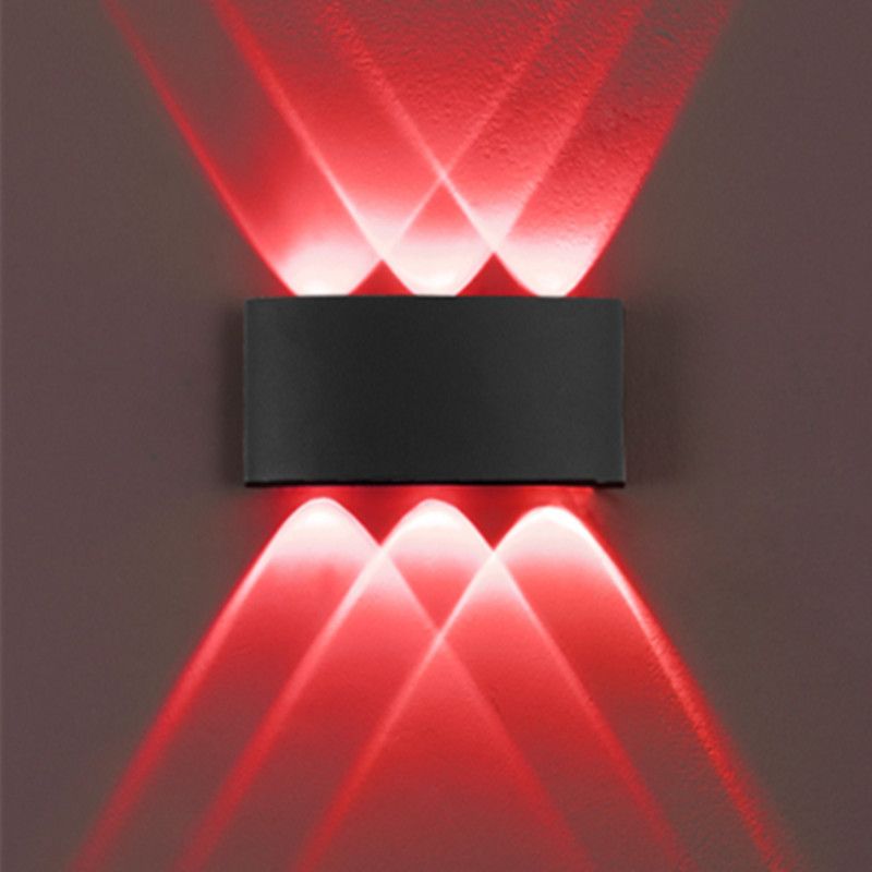 Multi Lights Rectangular Wall Washer Sconce Modern Style Metal Wall Lighting