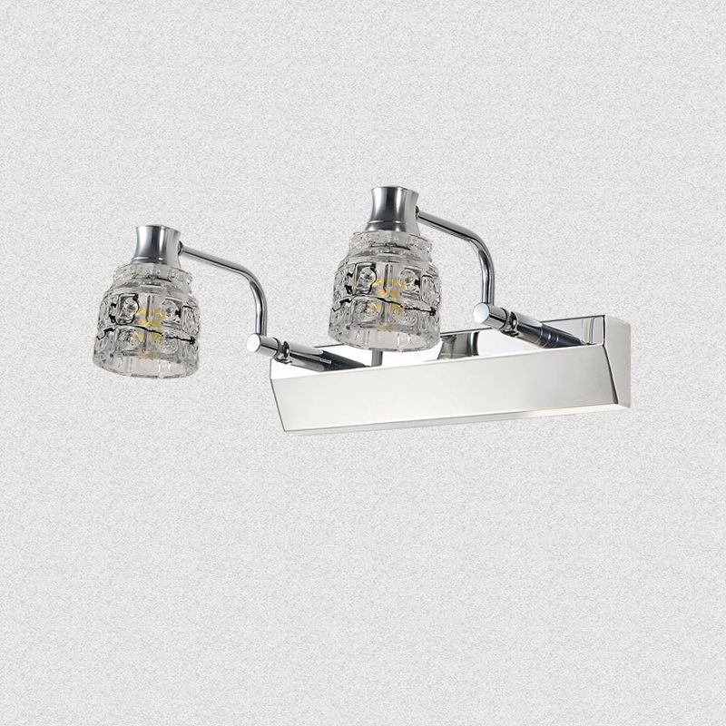 Geometric Vanity Lighting Modern Style Crystal 1 Light Vanity Wall Sconce