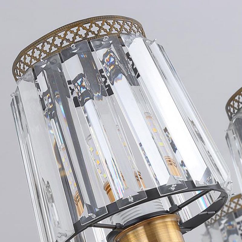 Black Sputnik Chandelier Lighting Modern 8/10/12 Lights Crystal Rod Hanging Light Fixture, 33.5"/37.5"/39" Wide