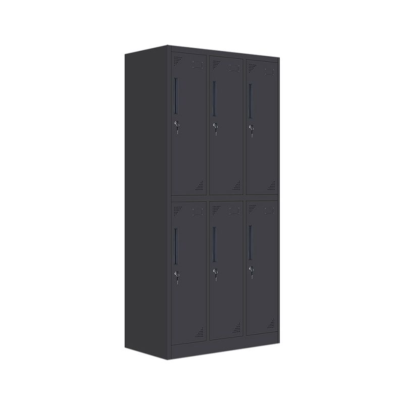 Modern Metal Hinged Door Storage Cabinet Matte Finish Cabinet for Home