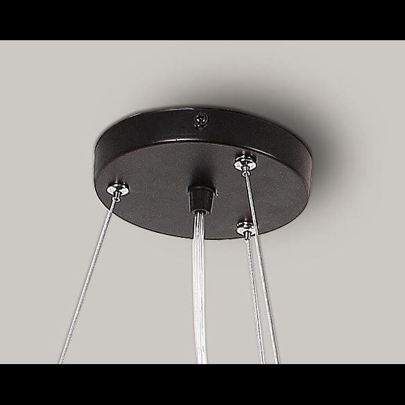 Metall sechseckiger Anhänger Deckenleuchte Einfachheit Schwarzes LED Hanges Licht mit Acryldiffusor