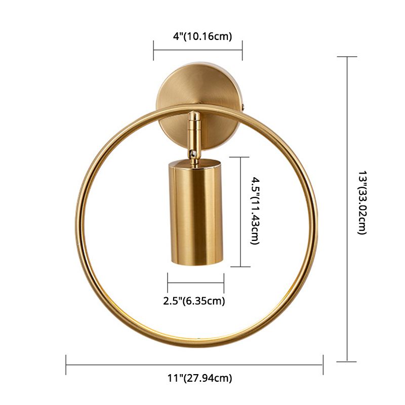 Cylinder Wall Light Sconce Nordic Luxury Style 1 Light Sconces