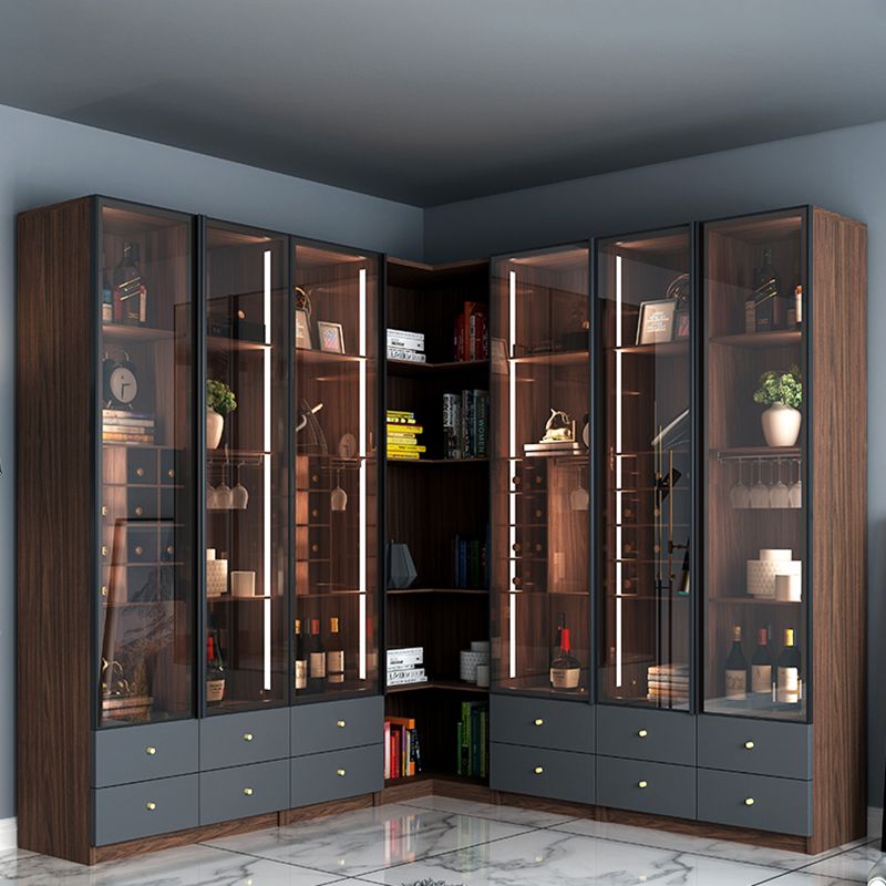 Contemporary Display Stand Wood Buffet Cabinet for Dining Room