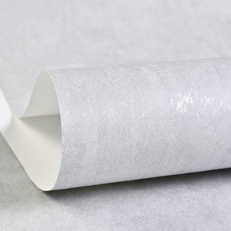 Unpasted Solid Wallpaper Roll Non-Woven Cloth Minimalist Wall Covering for Living Room