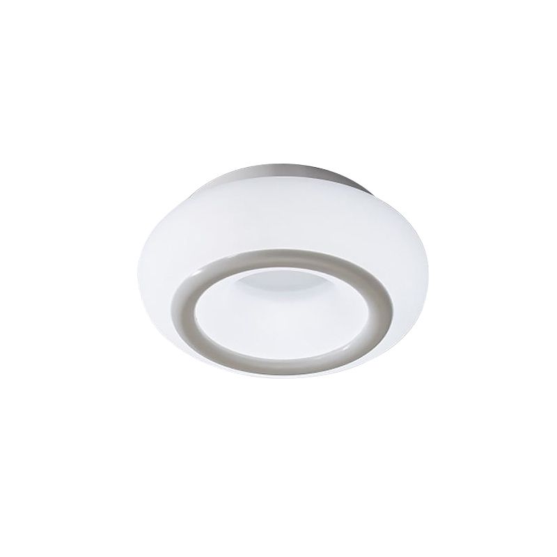 White Bean LED Ceiling Lamp Simplicity Acrylic Flush Mount Lighting in 3 Color Light