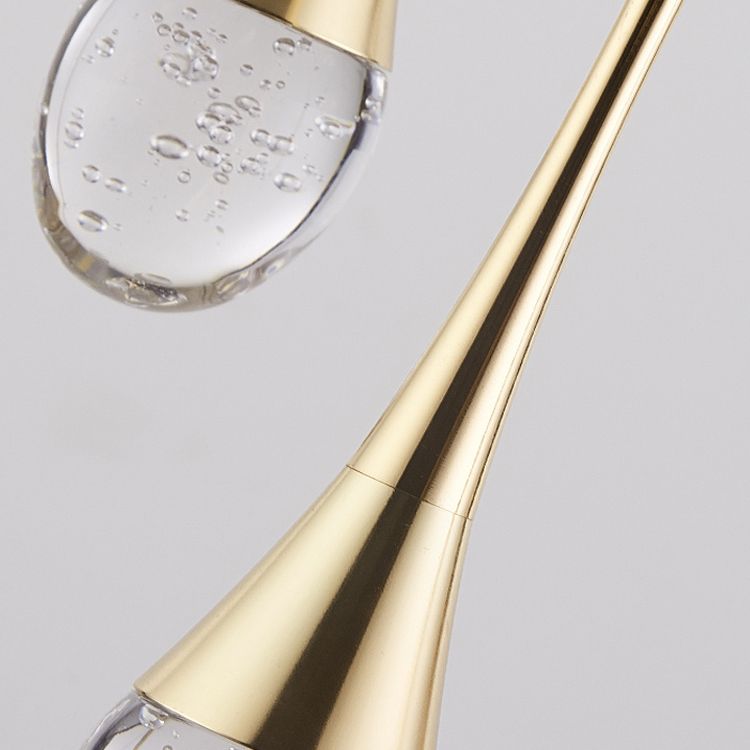 Aluminium LED hanglamp in moderne luxe stijl kristal traanhanglamp voor slaapkamer