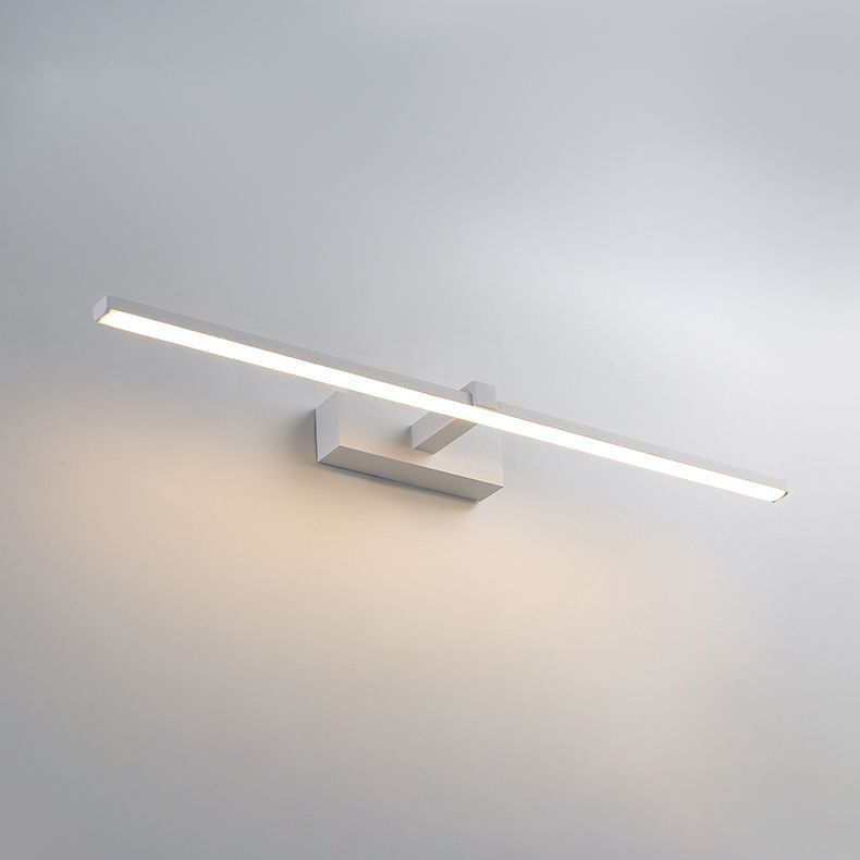 Metal Linear Shade Wall Sconce in Modern Concise Style Acrylic Mirror Wall Lighting
