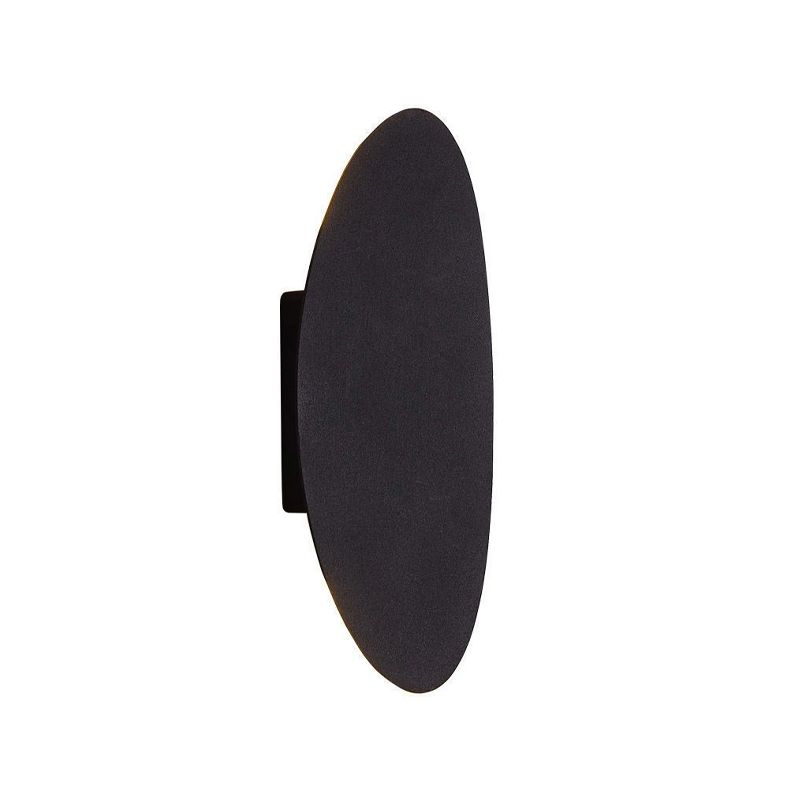 Oval Shape Wall Lamp Modern Style Metal 2 Lights Wall Light in White/Black