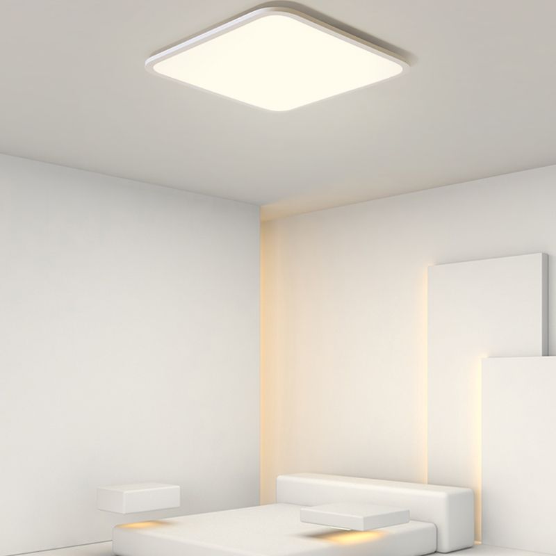 Modern Style Square Shade Ceiling Lamp Metal 1 Headed Ceiling Lighting for Restaurant