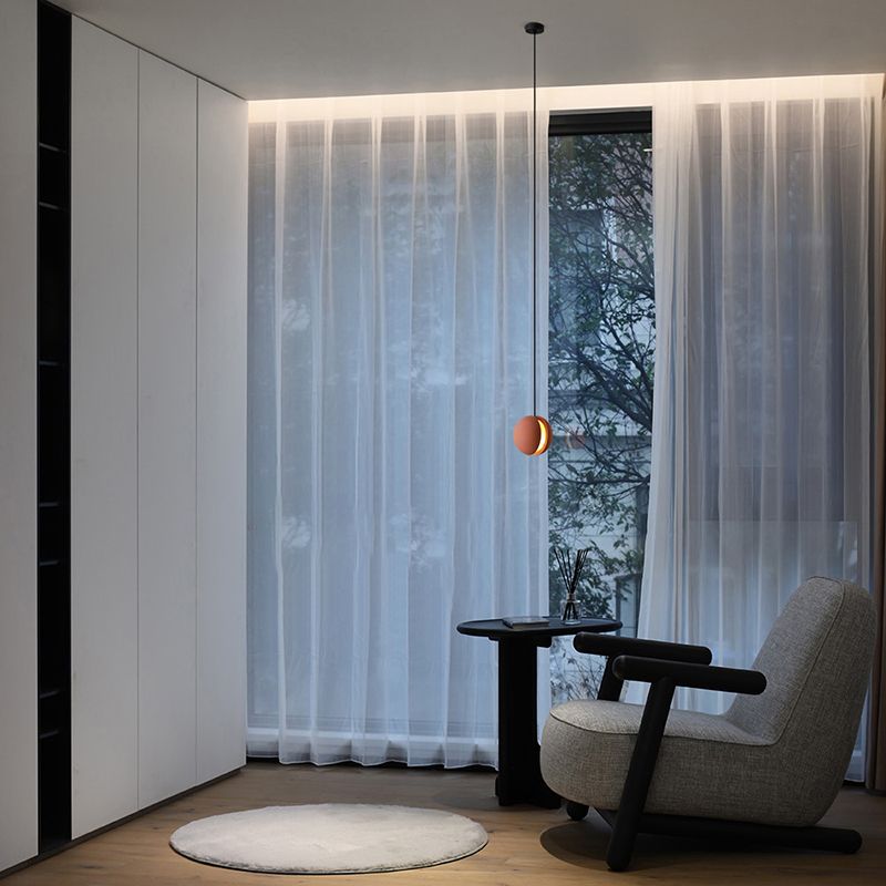 Lampe suspendue en forme de boule de ciment lampe suspendue rousset de style nordique pour chambre à coucher