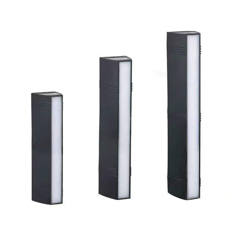 Moderner Stil rechteckiger Wand montiertes Licht Metall 3 Leuchten Wandscheibe Lob Schonce