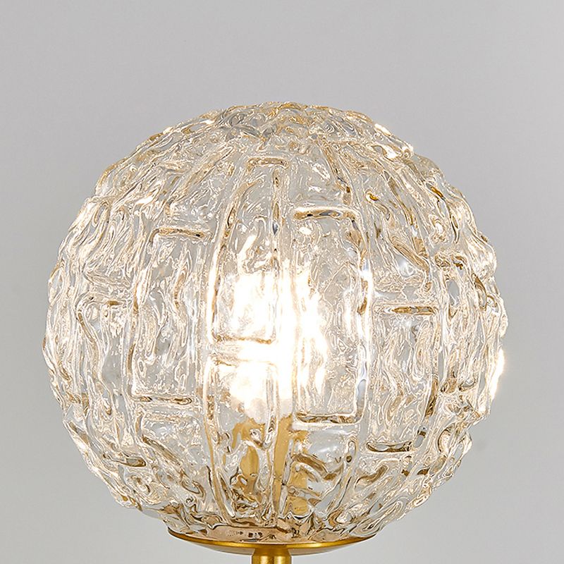 Ball Shape Metal Wall Lighting Modern Style 1-Light Wall Mounted Light in Gold