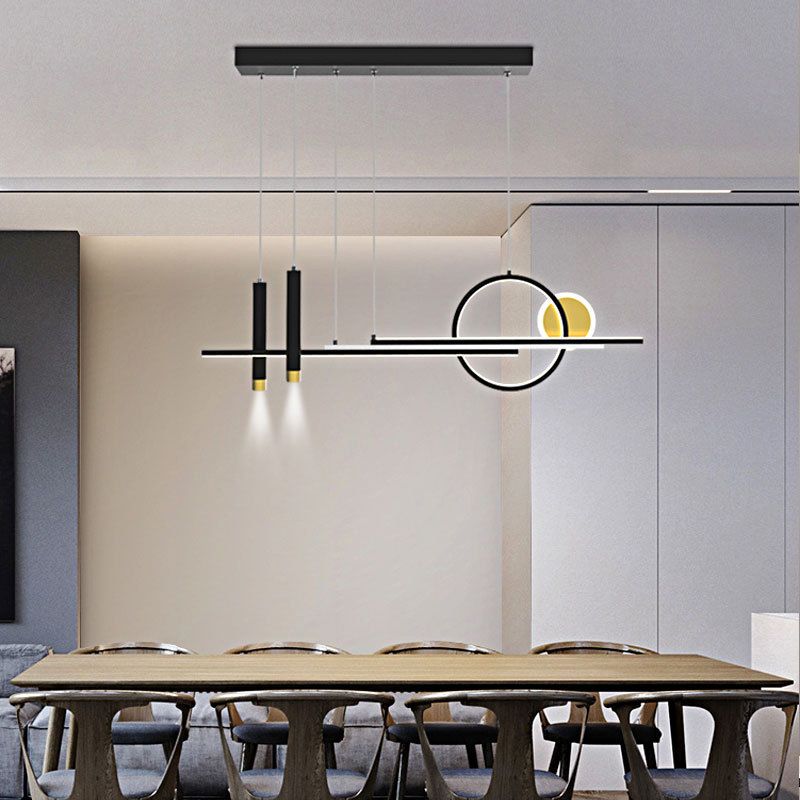 Modern Style Circle Island Pendants Metal Pendant Lights for Dining Room