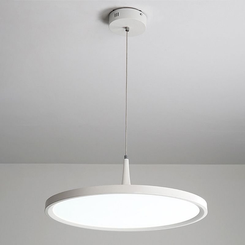 Lámpara de suspensión LED redonda de luz acrílica ultrafina para el cargo