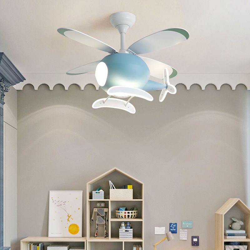 Modern Style Ceiling Fan Lamp Metal Multi Light Ceiling Fan Lighting for Children's Room