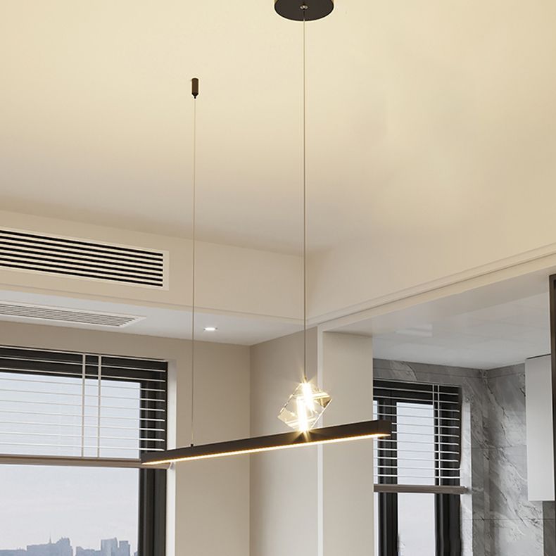 Lineaire hanglampverlichting Moderne metaal 2 Light Island Hanglampen