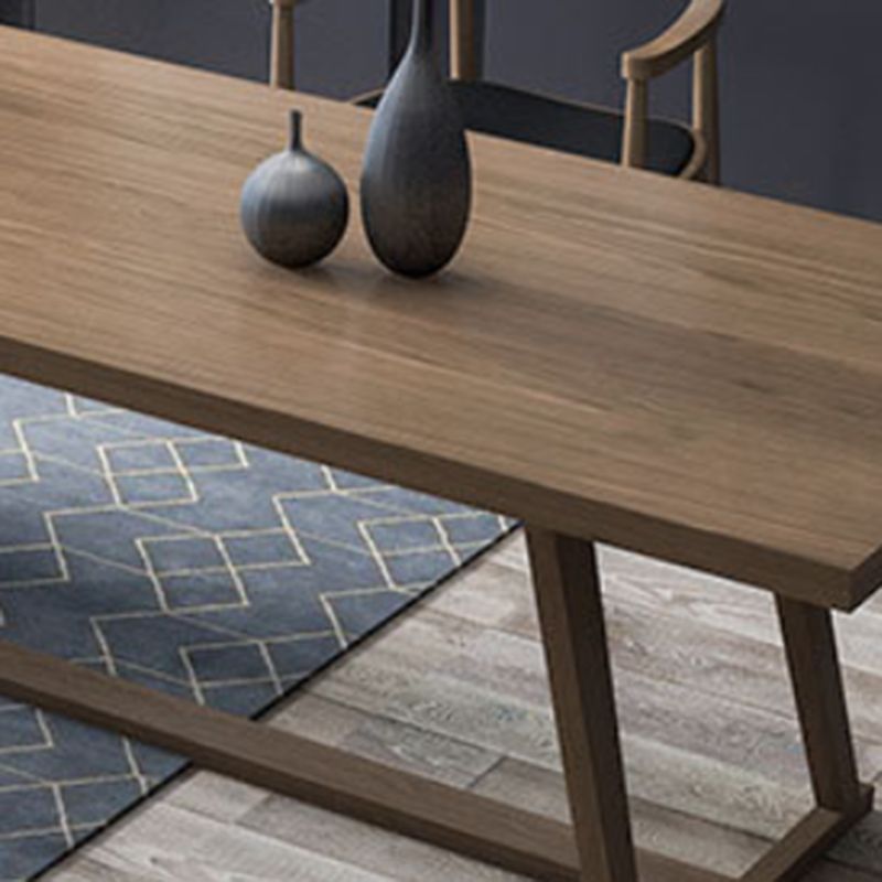 Industrial 1/5/7 Pieces Dining Set Rectangle Pine Wood Dining Table Set for Cafe