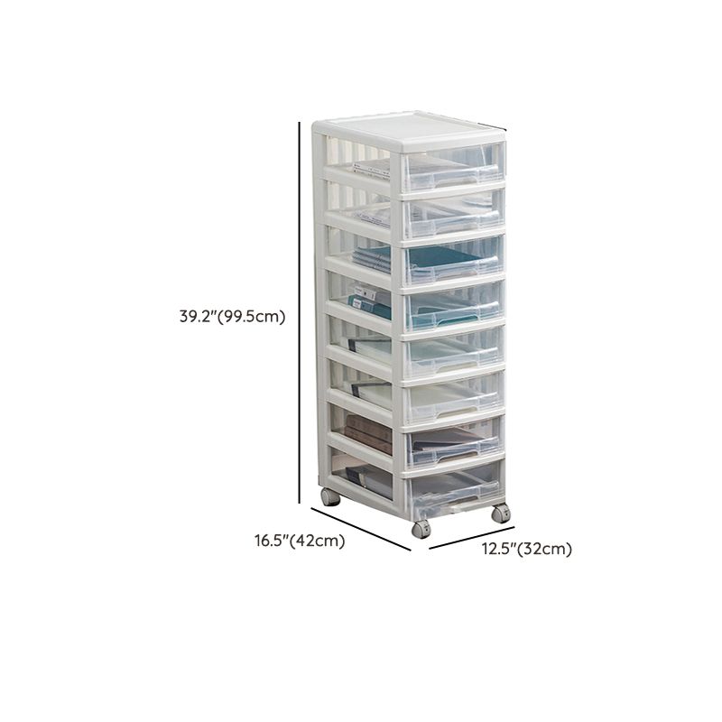 Transparent Filing Cabinet Modern Plastic Drawers Filing Cabinet