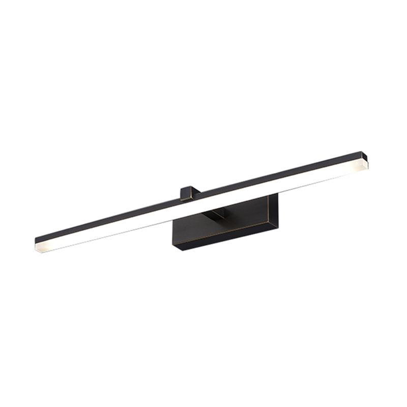 Modern Minimalist Style Linear Wall Mounted Vanity Lights Copper Flush Mount Wall Sconce for Bathroom