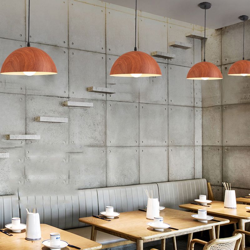 Lampada a soffitto in alluminio in alluminio in stile Nordico Lampadina a sospensione con sfumatura in metallo per barra