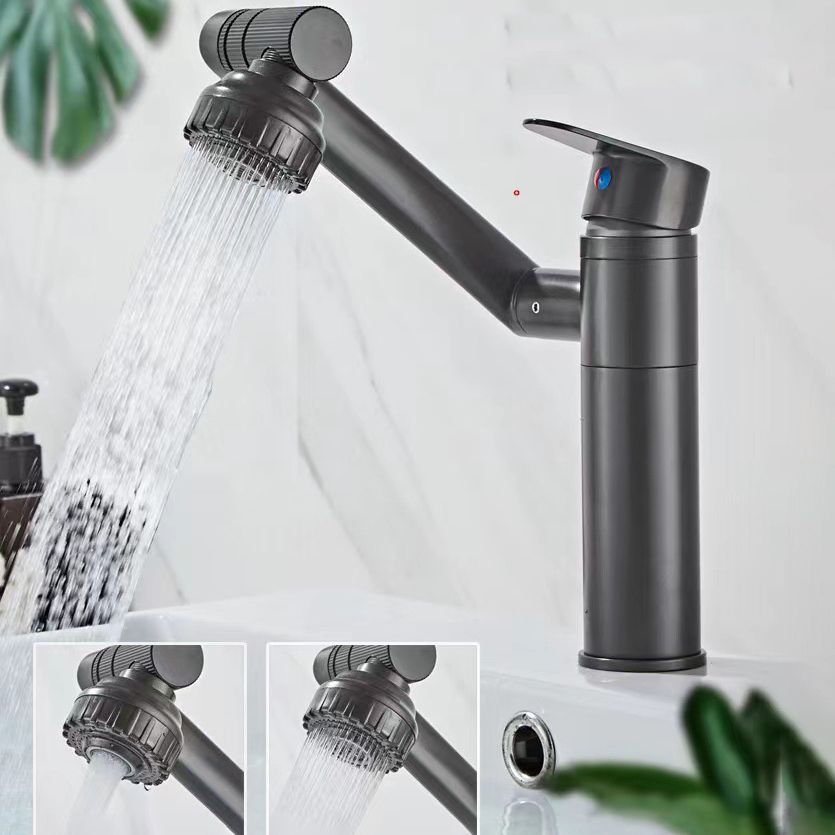 Vessel Sink Faucet Glam Style Single Lever Handle Faucet for Bathroom