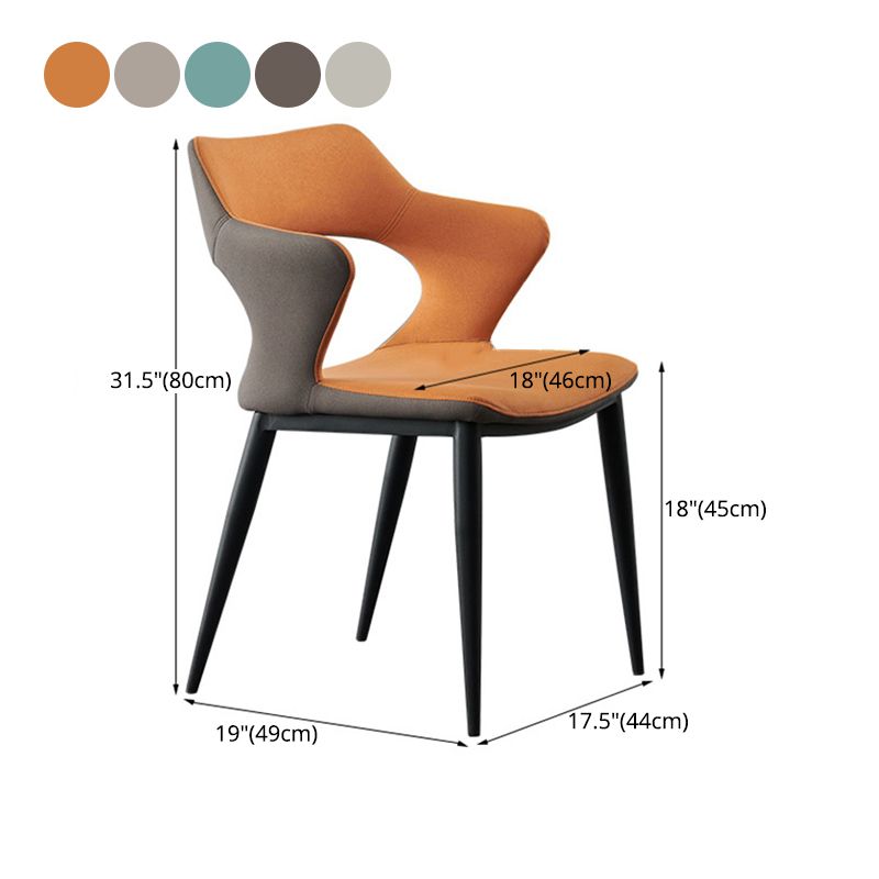 Contemporary Dining Room Arm Chairs Faux Leather Dining Chairs