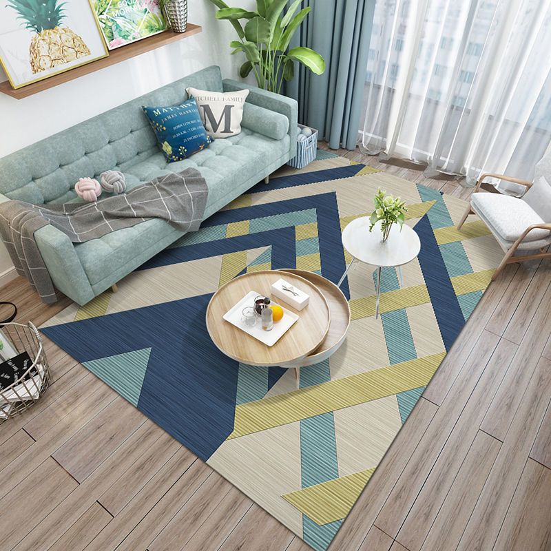 Gorgeous Carpet Trendy Polyester Area Rug Living Room Area Carpet with Non-Slip Backing
