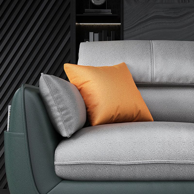 Contemporary 4-Seater with Storage and Pillow Back for Living Room