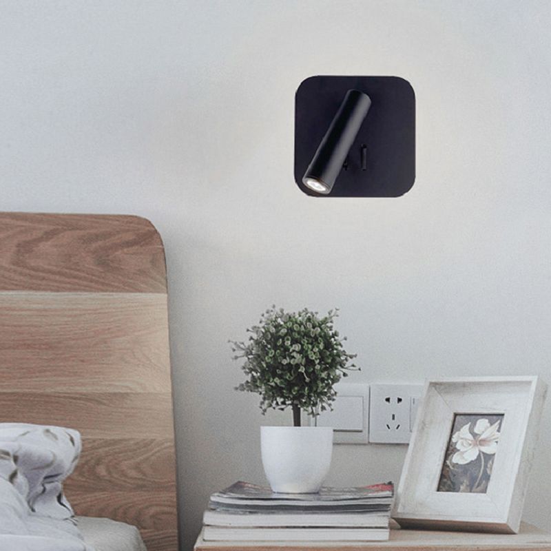 Modern Metal Wall Light Geometric 2 Lights Reading Wall Sconce for Living Room