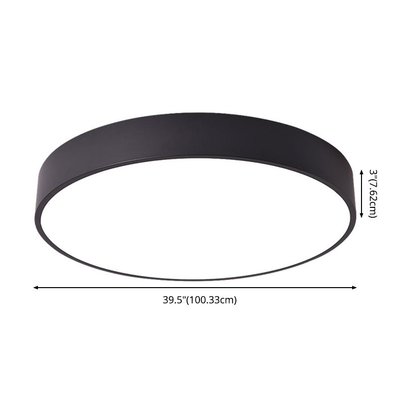Modern Round Ceiling Flush Mount Lights Metal Flush Mount Ceiling Lighting Fixture for Office