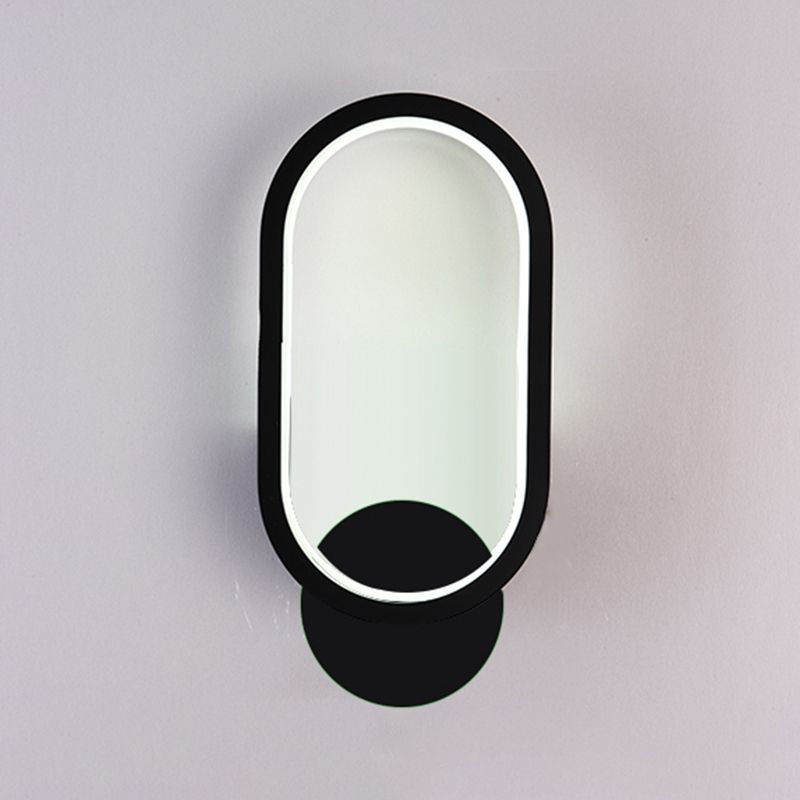 Salon du salon minimalisme moderne minimalisme LED de la forme ovale