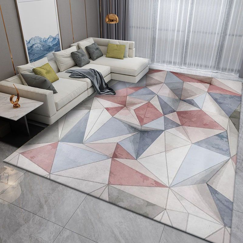 Tapis noir simplicité en Polyester, bloc de couleurs, avec envers antidérapant, pour la décoration de la maison