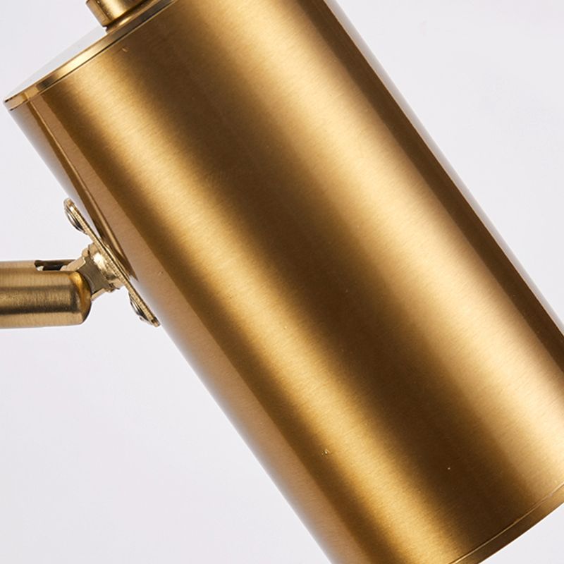 Half Cylinder Shade Swing Arm Wall Lighting Modern Style Metal 1 Light Sconce Lamp