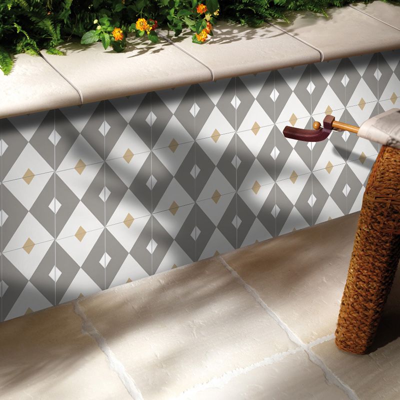 Grey Diamond Pattern Wallpaper Panels Easy Peel off Modern Kitchen Wall Covering