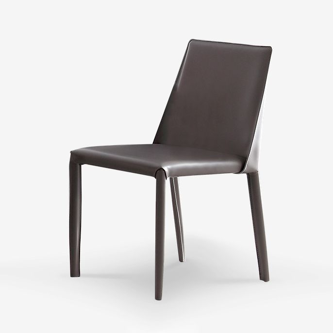 Modern Style Traditional Height Dining Set with Fixed Rectangle Shape Table and 4 Black Legs Base