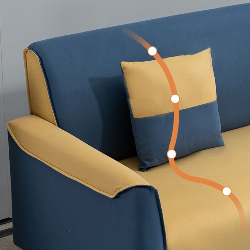 Stain Resistant Standard Sofa Pillows Included Settee with Legs