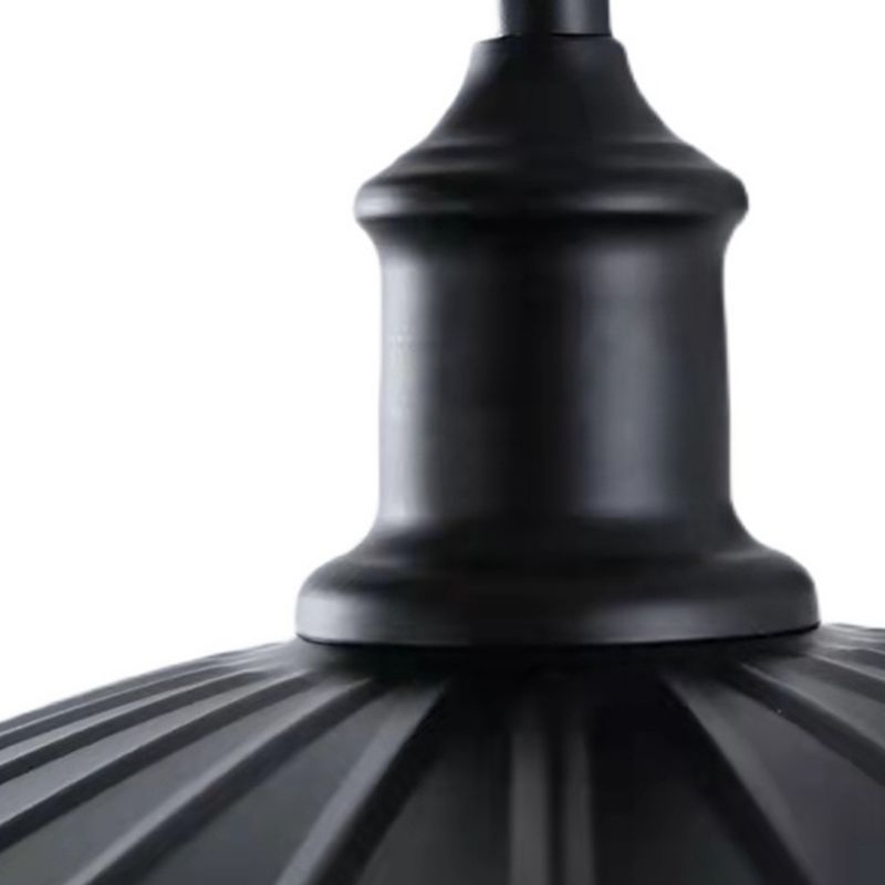 Illuminazione con funce murale in metallo in stile industriale Apparecchio di illuminazione da parete esterna in nero