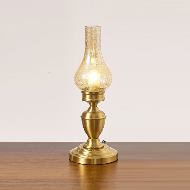 Contemporary Glass Table Lamp Eye-caring Table Lighting Fixture for Living Room