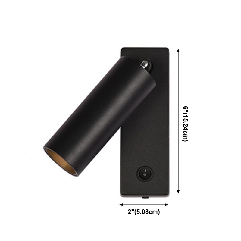 Aluminum Cylinder Wall Sconce Lighting Modern Style 1-Light Wall Lamp Fixtures