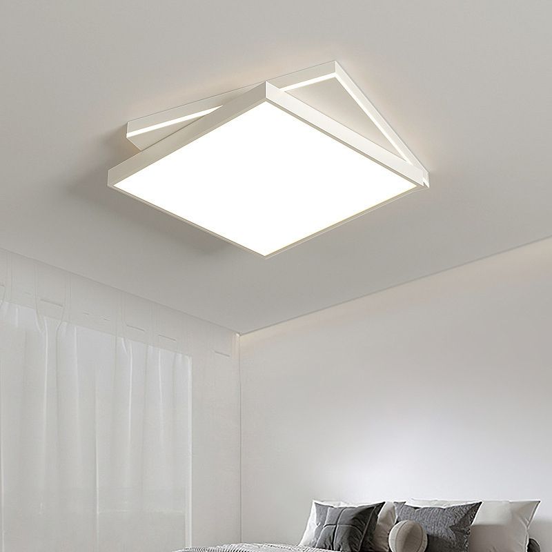 Contemporary Ceiling Lamp Geometric LED Flush Mount Light Fixture with Acrylic Shade