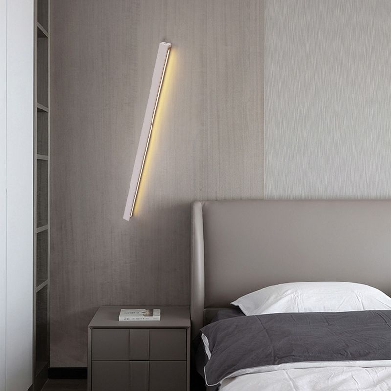 Modern Style Linear Shape Wall Sconce 1 Light Sconce Lighting for Bedroom