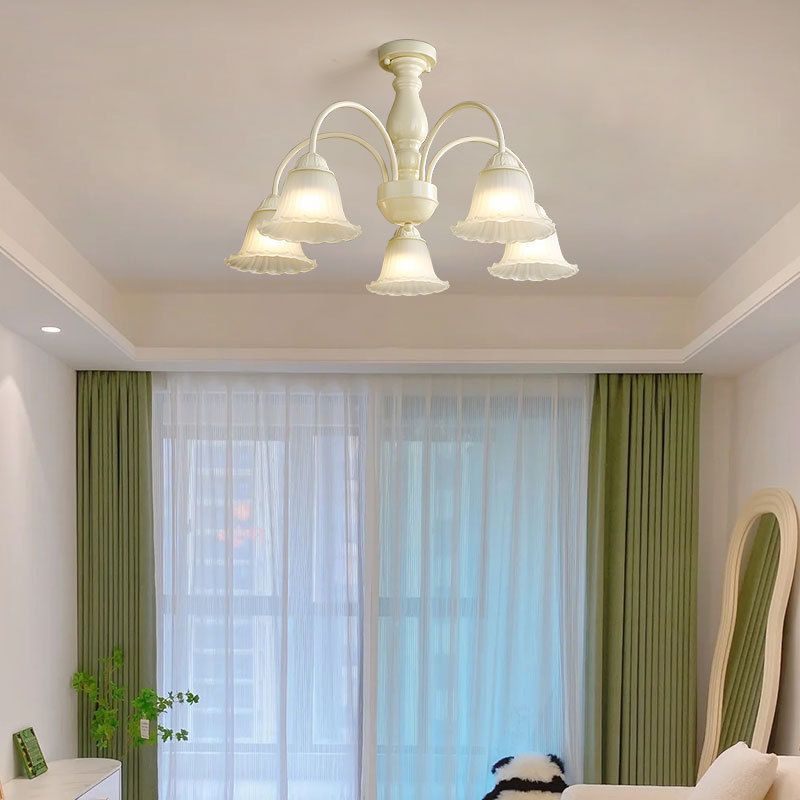 Modern Ceiling Lamp Creative Glass Shade Flush Mount Lighting Fixture for Bedroom