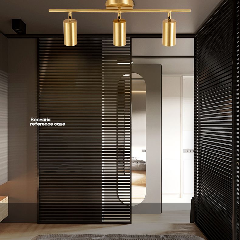 Éclairage d'éclairage de piste entièrement cuivre Modern Surface Mounted Home Room Lumière Luxury Fond de luxe Mur Entrée Valette de vestiaire Spotlight