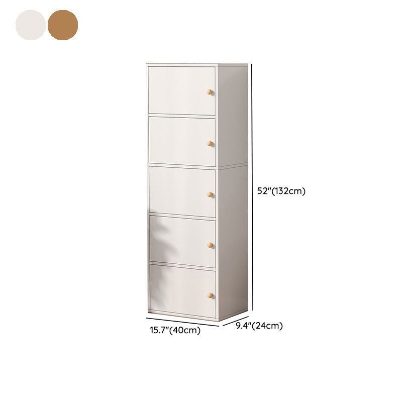 Modern Wooden Accent Cabinet Rectangle Storage Cabinet with Drawer